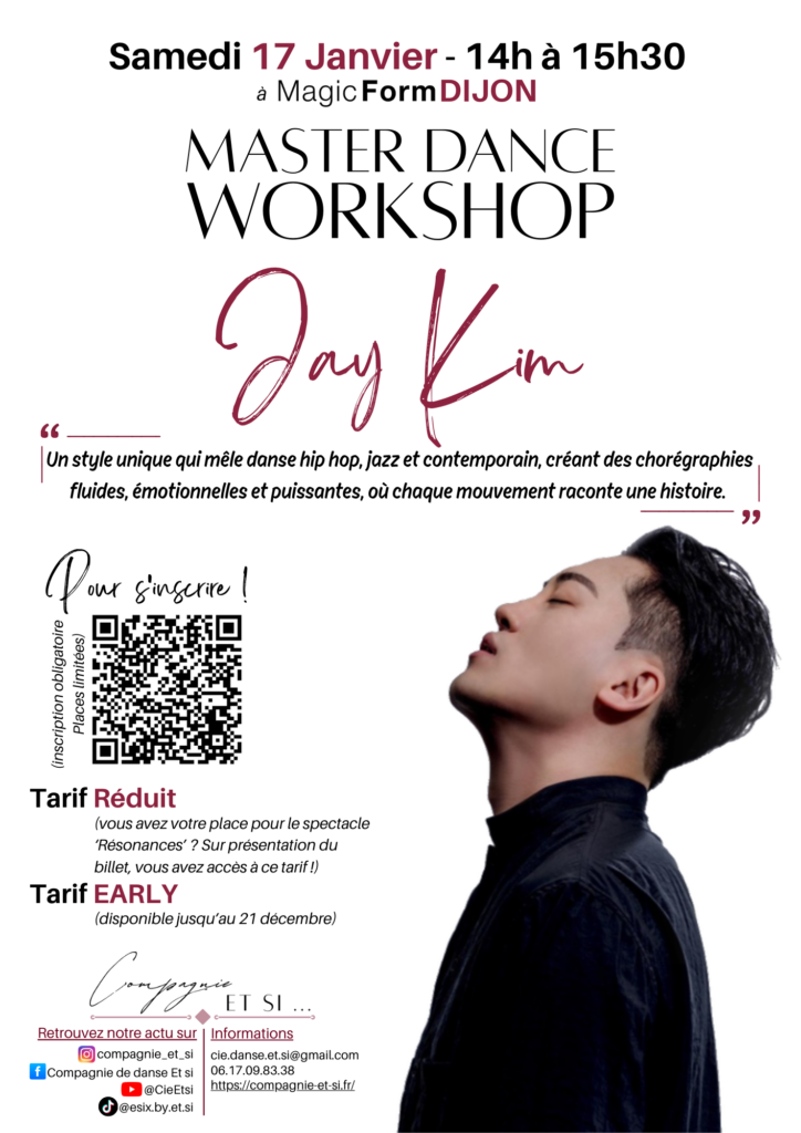 Master Dance Workshop avec Jay KIM - 17/01/2026